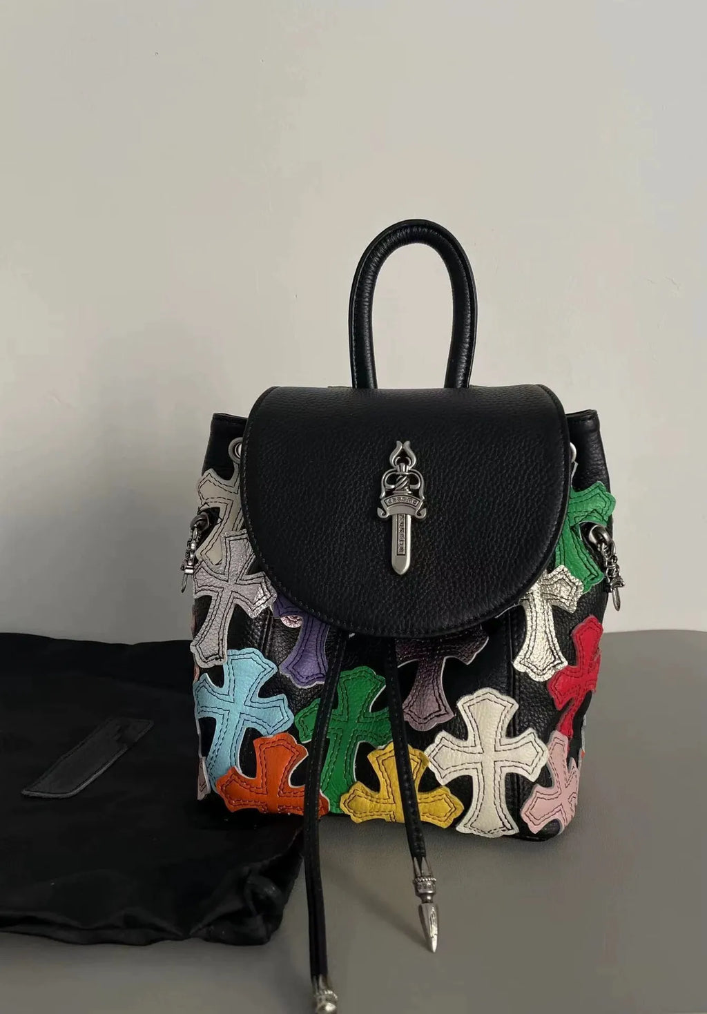 Luxury Inspired Leather Multi-Colored Mini Bag/Backpack