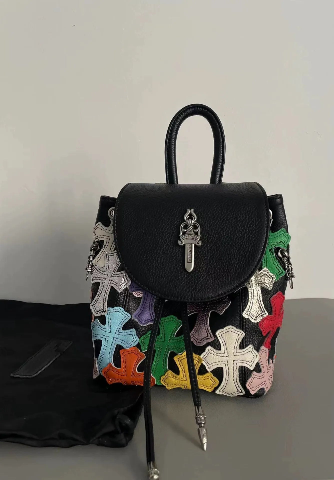 Luxury Inspired Leather Multi-Colored Mini Bag/Backpack