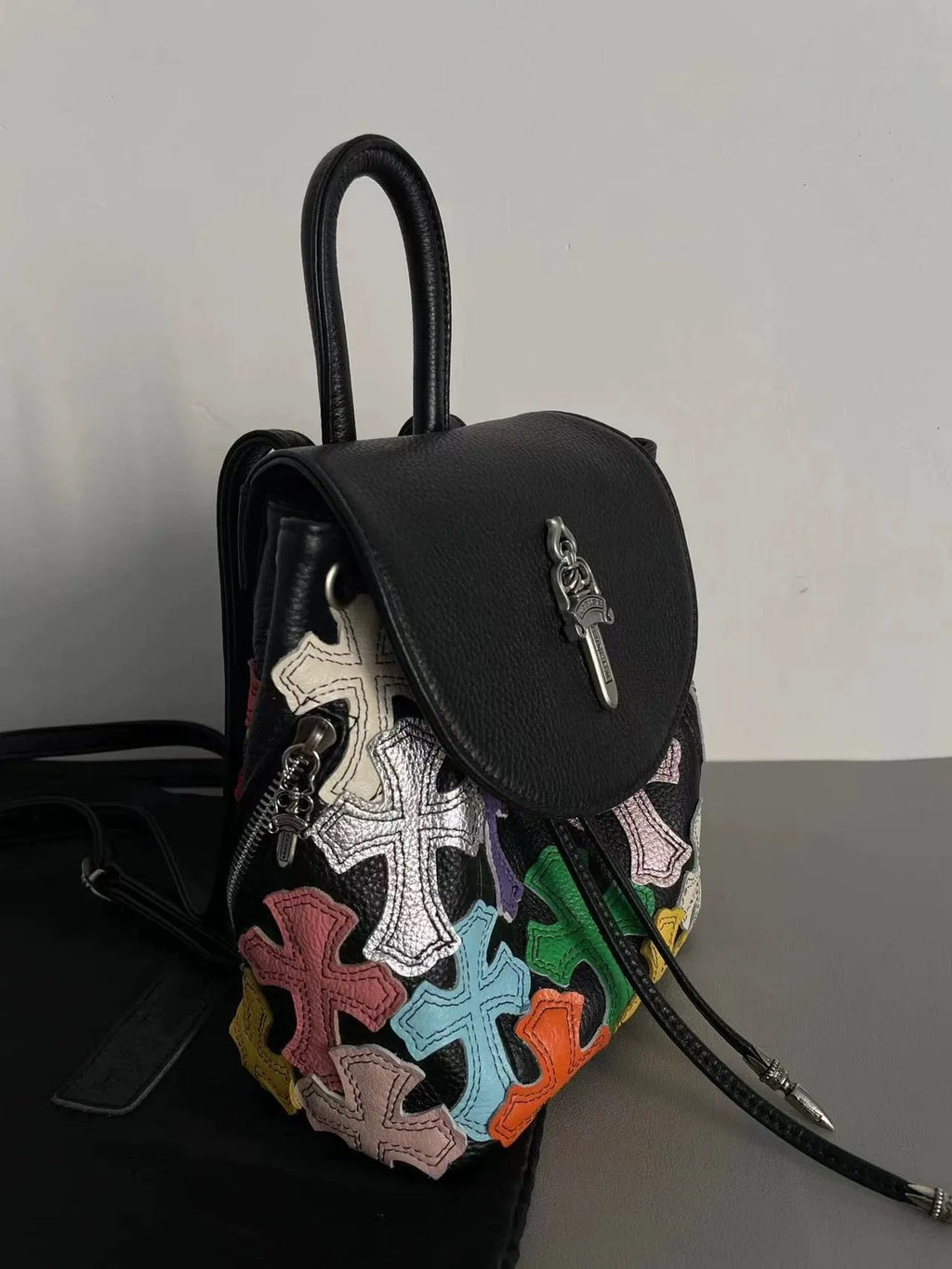 Luxury Inspired Leather Multi-Colored Mini Bag/Backpack