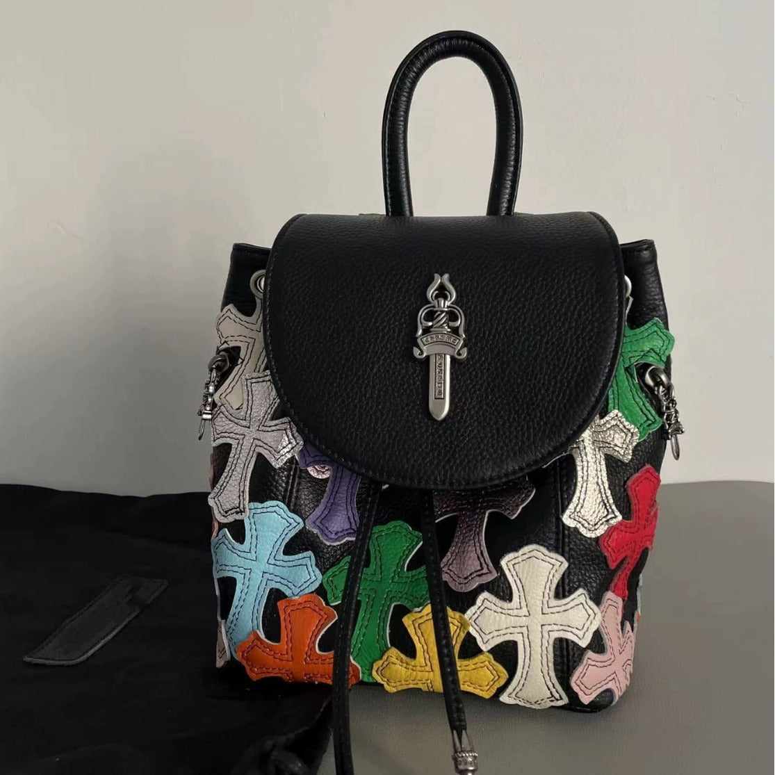 Luxury Inspired Leather Multi-Colored Mini Bag/Backpack