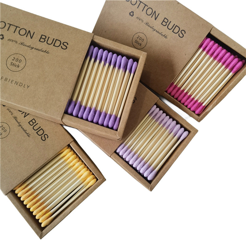 Eco-Friendly Multicolored Cotton Swabs | Makeup Remover Swabs | Cosmetic Application | First Aid